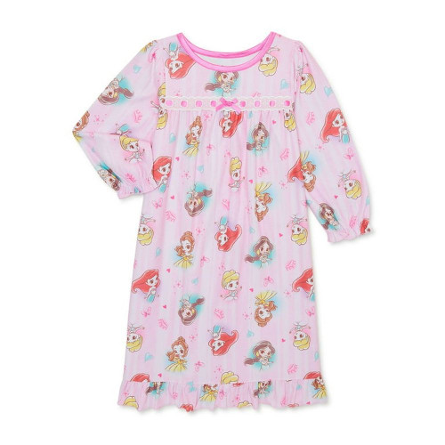 Disney Princess Little Princesses Pink Flannel Toddler Girl's Nightgown, Gown