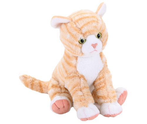 Wild Republic Orange Tabby Cat, Stuffed Striped 12" Plush Kitty Cat | Little Dreamers Pajamas