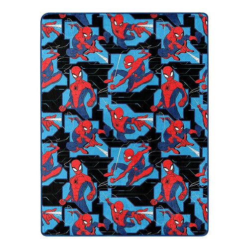 Spider-man Superhero Marvel Avenger Spidey Silky Soft Blanket Throw, 46" X 60" | Little Dreamers Pajamas