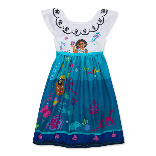 Encanto Mirabel Butterfly and Floral Girl's Nightgown, Gown | Little Dreamers Pajamas