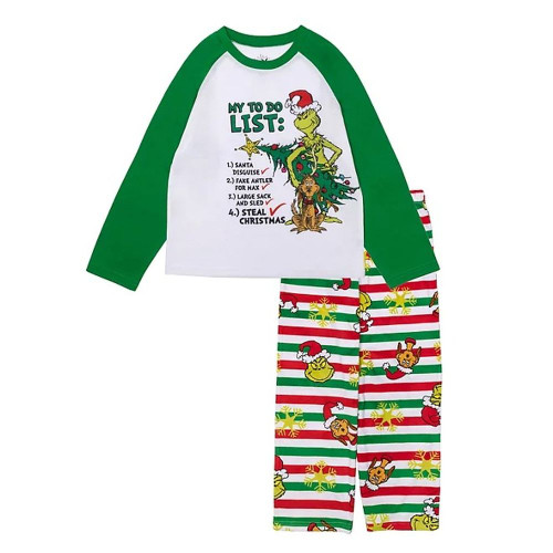 The Grinch and Max 'My To Do List' Boy's, Girl's Christmas Pajama Set, Size 3T | Little Dreamers Pajamas