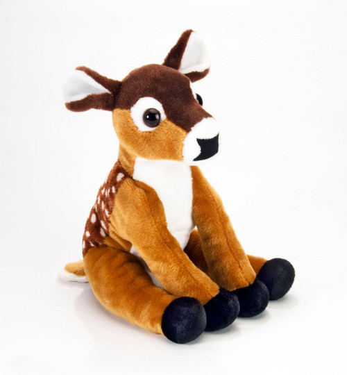 Wild Republic Cuddlekins Deer, Sitting Fawn, Plush Stuffed Animal, 12" | Little Dreamers Pajamas