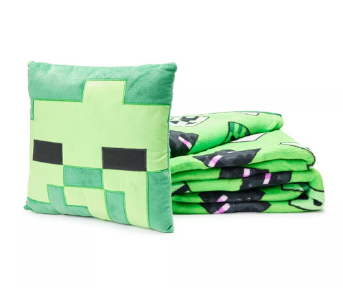 Minecraft Mob Zombie, Skeleton and Creeper Nogginz Pillow & Fleece Blanket Set