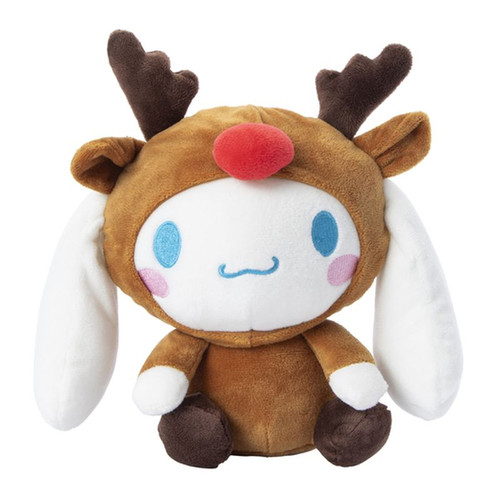 Hello Kitty Cinnamoroll Christmas Rudolph Reindeer Holiday Plush Toy, 9"