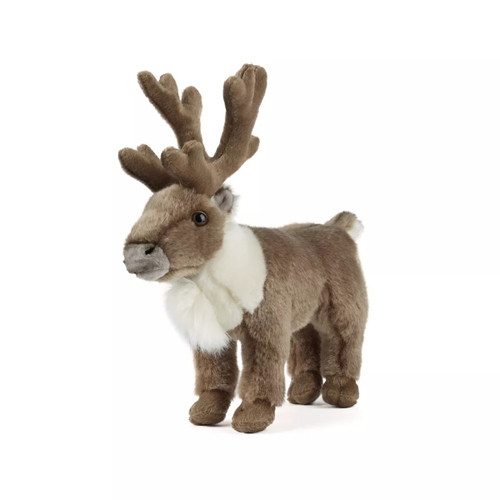 Living Nature Plush Standing Reindeer, 11" Stuffed Animal