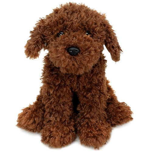 Laurel the Labradoodle 12 Inch Stuffed Animal Plush Puppy Dog, Brown | Little Dreamers Pajamas