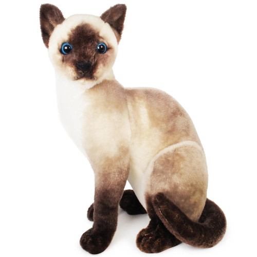 Stefan The Siamese Chocolate Point Cat, Kitty, 13" Plush Stuffed Animal