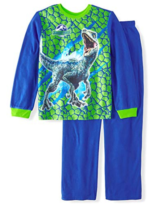 AME Boys Jurassic Park Dinosaur Brushed 2 Pc Pajama Set