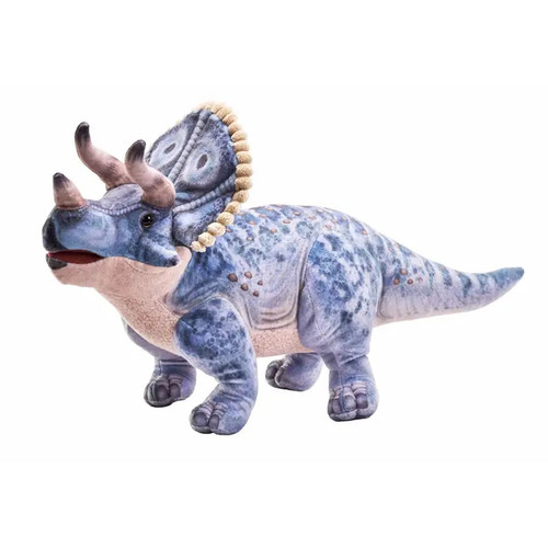 Wild Republic Artist-Dino Collection Triceratops Plush Stuffed Dinosaur