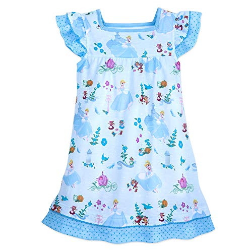 Disney Cinderella Nightgown Print Character Nightshirt for Girls- Size 7/8