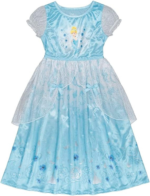 Cinderella Princess Girl's Fancy Costume Silky Tulle Nightgown, Size 8