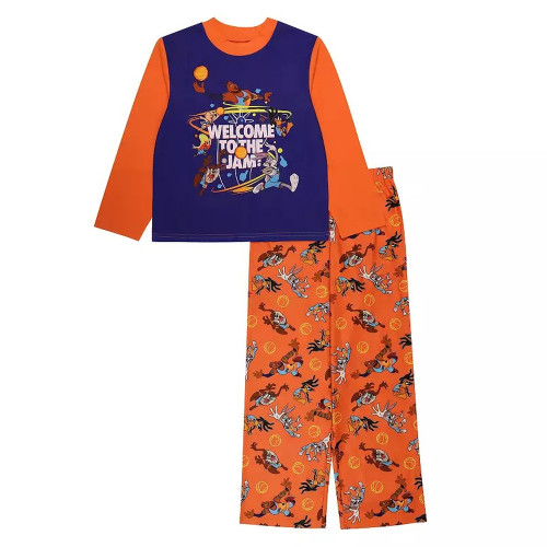 Spcace Jam A New Legacy 'Welcome To The Jam' Boy's Poly Flannel Pajama Set | Little Dreamers Pajamas