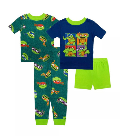 Teenage Mutant Ninja Turtles Mutant Mayhem Toddler Boy's 4-Pc Pajama Set