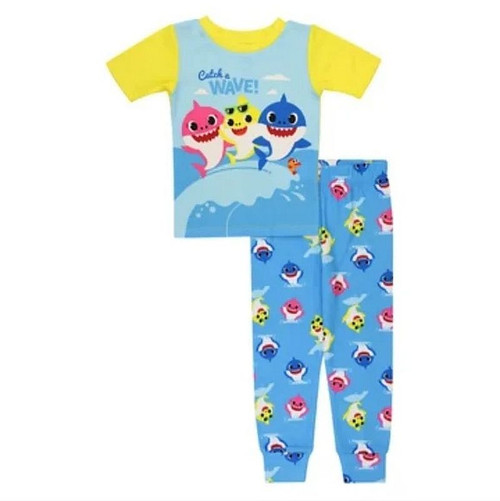 Baby Shark Toddler Boy's Catch a Wave Pajama Set, Size 3T