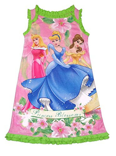 Disney Princess Girl's Princess Blossoms Nightgown, Size XS 4