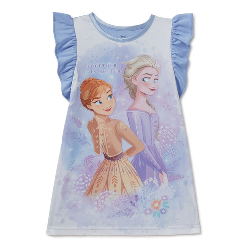 Frozen Anna and Elsa Together is Better Toddler Girl's Nightgown, Gown | Little Dreamers Pajamas