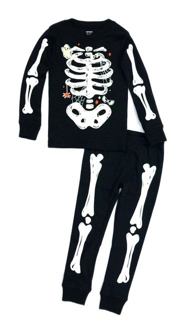 Carter's Toddler Boy's Girl's Halloween Skeleton Glow-In-The-Dark Pajama Set | Little Dreamers Pajamas