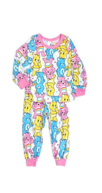 Care Bears Toddler Girl's Soft Velour Character Print Pajama Set | Little Dreamers Pajamas