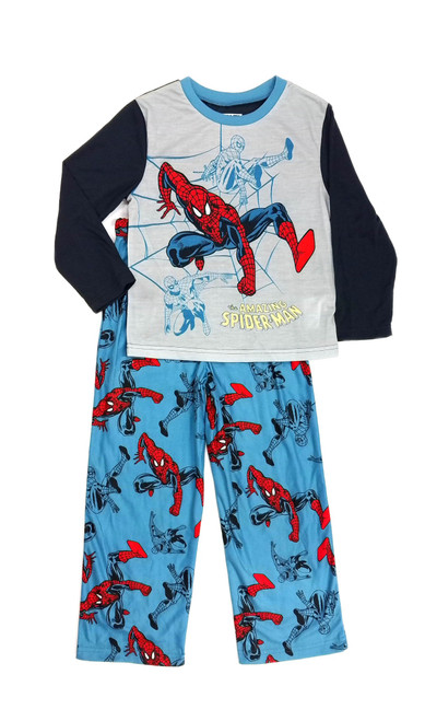 Spider-Man Boy's Superhero Spider-Man Poly Flannel Pajama Set | Little Dreamers Pajamas