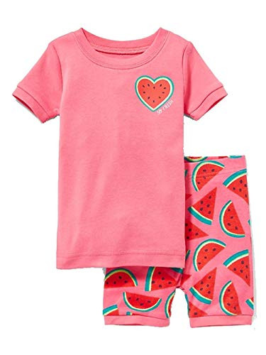 Toddler Girl's 'So Fresh' Watermelon Cotton Pajama Shorts Set | Little Dreamers Pajamas