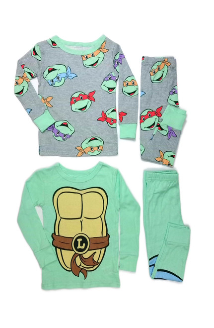 Teenage Mutant Ninja Turtles Leonardo 4-Pc Toddler Boy's Pajama Set, Size 5T | Little Dreamers Pajamas