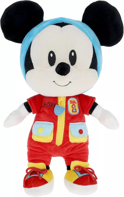 Disney Baby Mickey Mouse Dress and Play, 16" Developmental Plush by Kids Preferred | Little Dreamers Pajamas