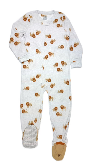 Carter's Toddler Soft Fleece Lion Print Footed Pajama Sleeper, Size 5T | Little Dreamers Pajamas