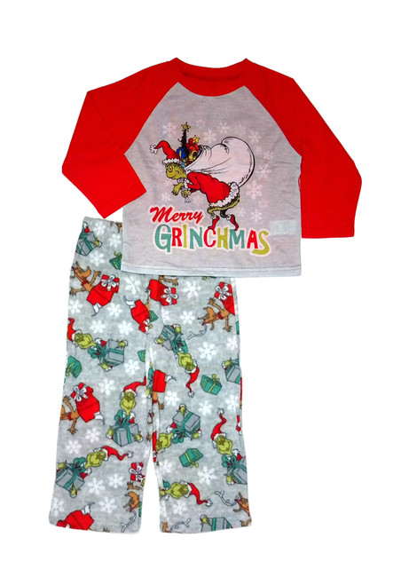 The Grinch Toddler Boy's Christmas Holiday Character Pajama Set, Size 3T | Little Dreamers Pajamas