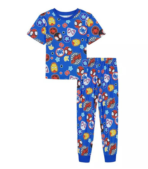 Spider-Man and Amazing Friends Boy's Superhero Short-Sleeved Pajama Set | Little Dreamers Pajamas