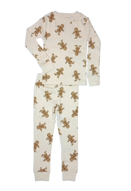 Carter's Toddler Kids Gingerbread Man Christmas Holiday Print Pajama Set | Little Dreamers Pajamas