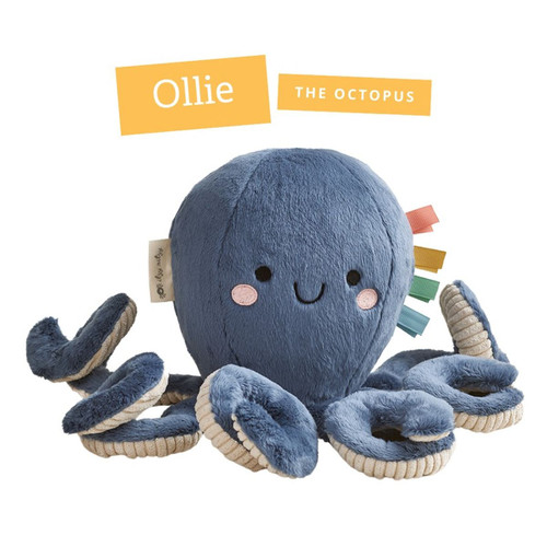 Itzy Ritzy Sweetie Snuggles Ollie the Octopus Soft Plush Sensory Stuffed Toy | Little Dreamers Pajamas