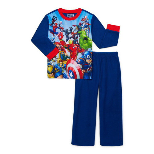 Marvel Superhero Boy's Multi-Character Classic Heroes Soft Flannel Pajama Set | Little Dreamers Pajamas