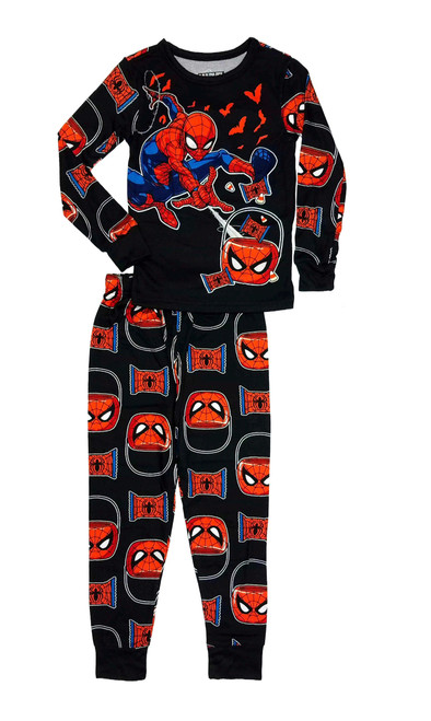 Spider-Man Trick Or Treat Spidey Candy Boy's Soft Halloween Pajama Set | Little Dreamers Pajamas