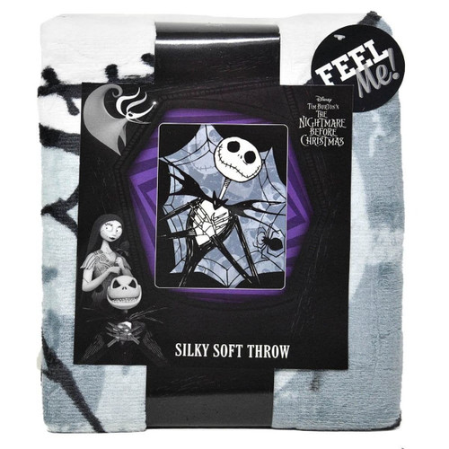 Nightmare Before Christmas Jack Skellington Silky Soft Throw Blanket, 46" x 60" Nightmare Before Christmas Jack Skellington Silky Soft Throw Blanket, 46" x 60"