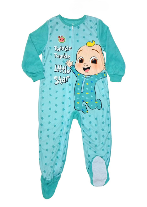 Cocomelon JJ Twinkle Twinkle Little Star Toddler Fleece Footed Pajama Sleeper