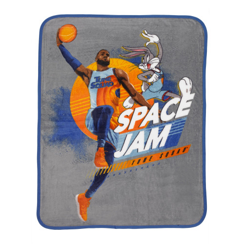 Space Jam A New Legacy Kids Character Silky Soft Plush Throw Blanket, 40" X 50"