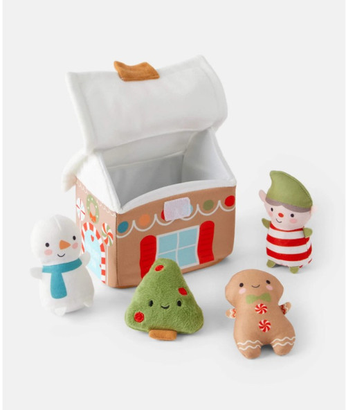 Carter's Christmas Gingerbread House Holiday Plush Toy Play Set | Little Dreamers Pajamas