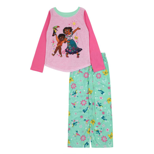 Disney Encanto Mirabel and Antonio Girl's Long-Sleeved Character Pajama Set Disney Encanto Mirabel and Antonio Girl's Long-Sleeved Character Pajama Set