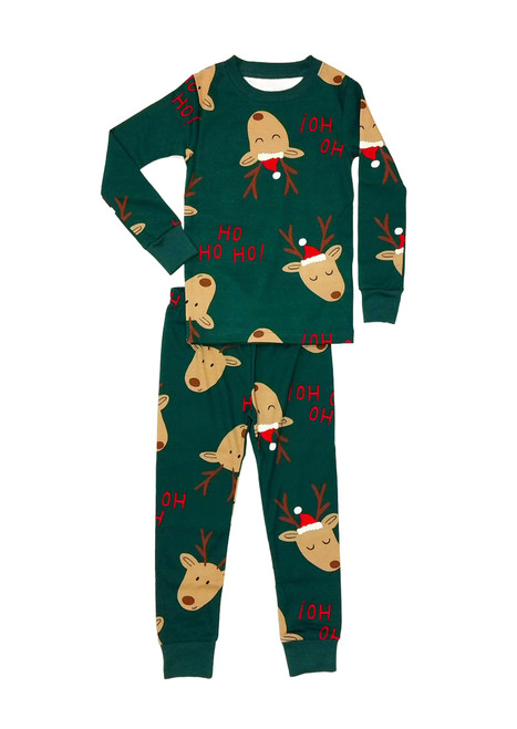 Carter's Toddler Boy's Christmas Santa Reindeer Print Cotton Pajama Set | Little Dreamers Pajamas