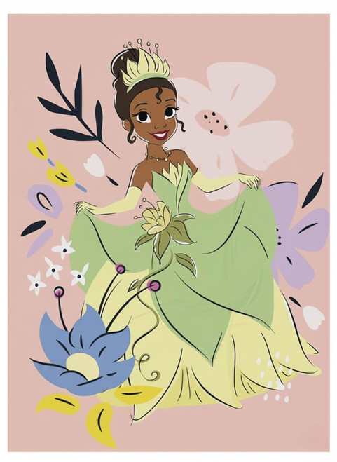 Disney Princess Tiana Micro Raschel Soft, PlushThrow Blanket, 46" x 60" | Little Dreamers Pajamas