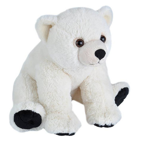 Wild Republic Baby Polar Bear, Soft Plush 12" Stuffed Animal