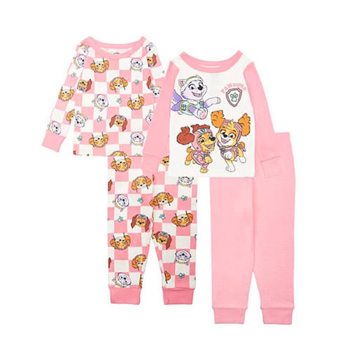 PAW Patrol Toddler Girl's Liberty, Skye and Everest 4-Piece Character Pajama Set