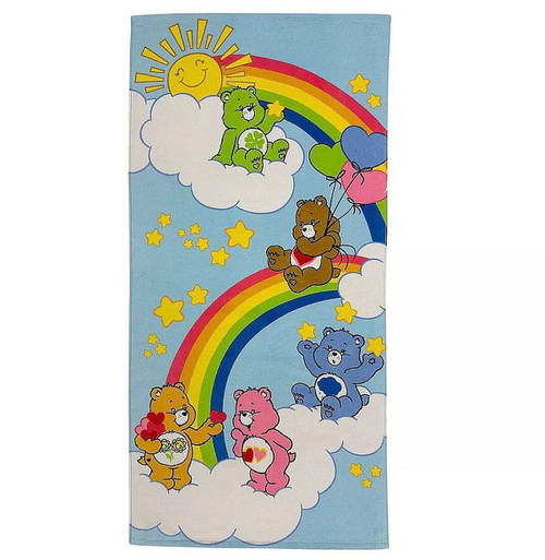 Care Bears Character Rainbow Soft Cotton Beach, Pool Towel