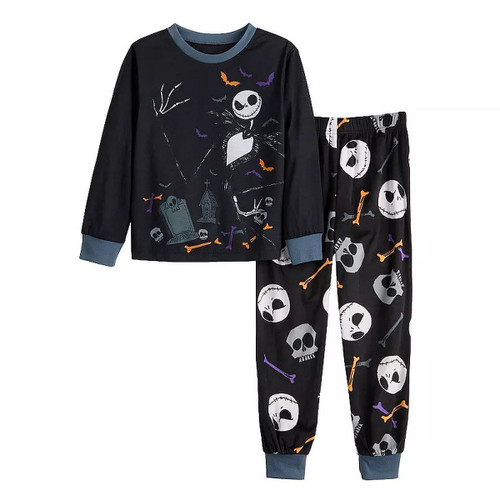 Nightmare Before Christmas Jack Skellington Kids Soft Polyester Pajama Set | Little Dreamers Pajamas
