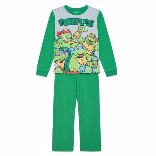 Teenage Mutant Ninja Turtles Boy's Superhero Soft Microfleece 2-Piece Pajama Set | Little Dreamers Pajamas