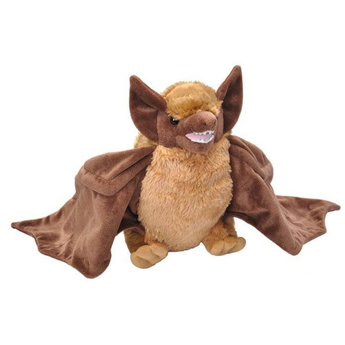 Wild Republic Cuddlekins 12" Plush Brown Bat, Stuffed Animal, 29" Wingspan | Little Dreamers Pajamas