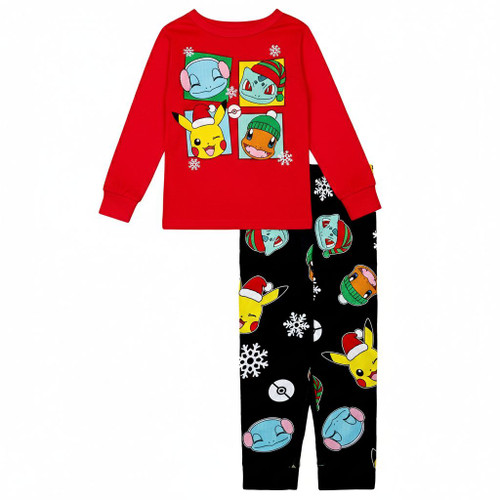 Pokemon and Characters Boy's Christmas Holiday Soft Pajama Set, Size 6 | Little Dreamers Pajamas