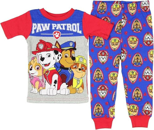 PAW Patrol Toddler Boy's Character Short-Sleeved Cotton Pajama set, Size 3T