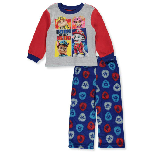 Paw Patrol Toddler Boy's Born to Be A Hero Fleece Pajama Set, Size 2T