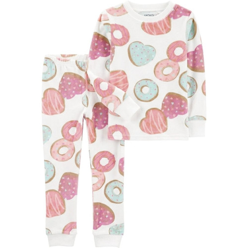 Carter's Child of Mine Soft Velvety Velour Donut Print Pajama Set, Size 5T